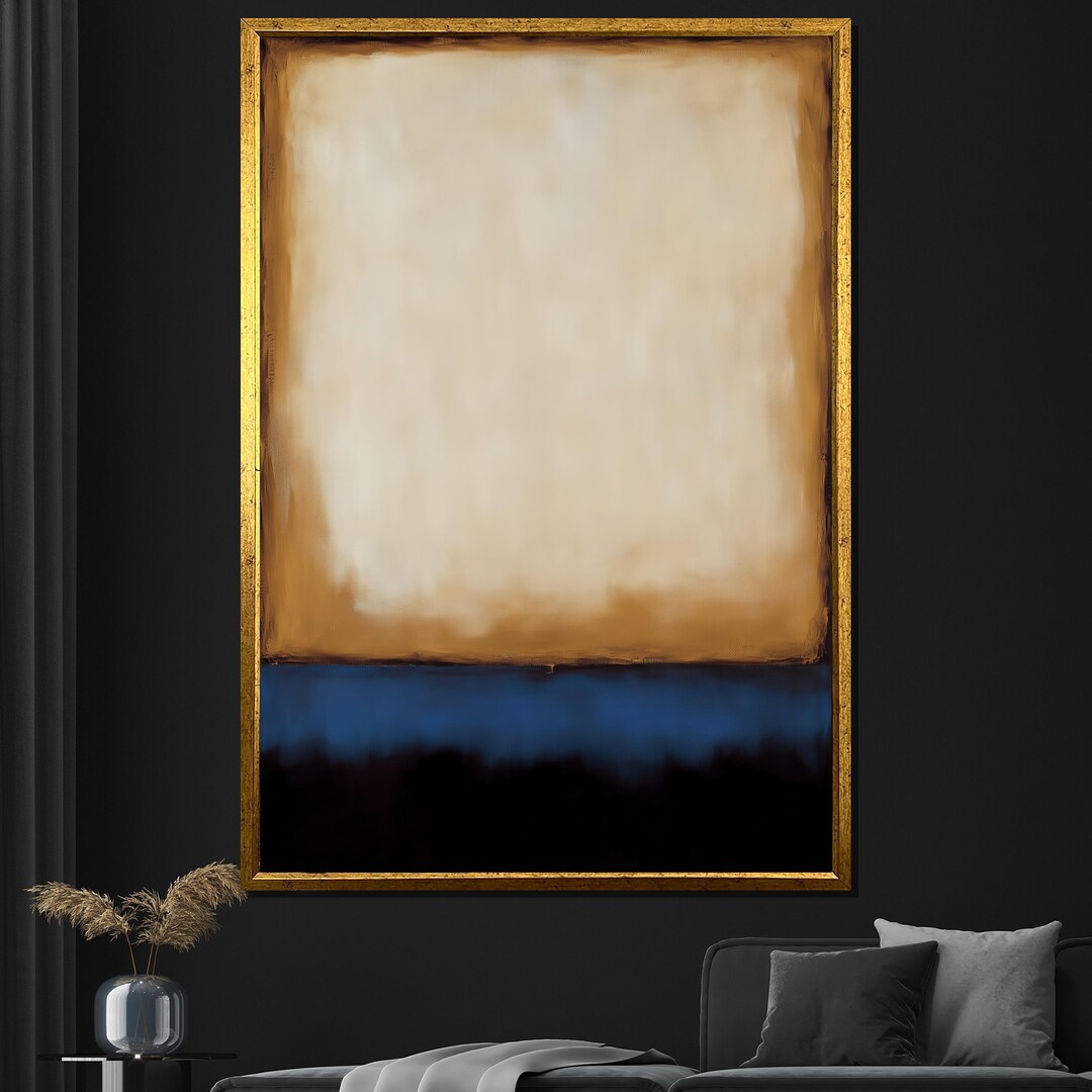 Mark Rothko Netural Mark Rothko Canvas Painting - Neutral Tones Abstract Art, Modern Wall ...