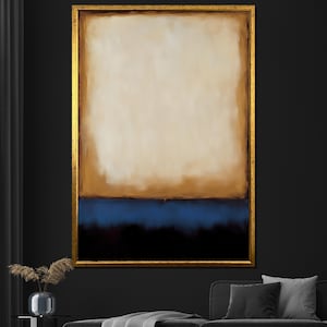 Mark Rothko Canvas Painting - Neutral Tones Abstract Art, Modern Wall Decor, Mid-Century Gift, Large Canvas Artwork