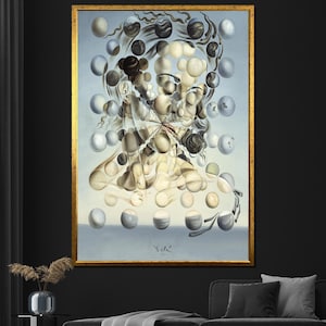 Salvador Dalí Galatea of the Spheres Canvas Painting, Surrealist Art Print, Abstract Wall Decor, Unique Gift