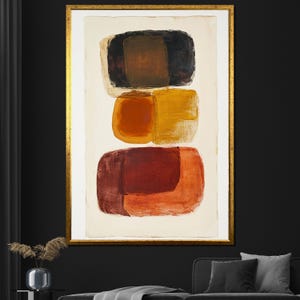 Mark Rothko Inspired Abstract Canvas Painting, Modern Wall Art, Minimalist Color Block Decor, Contemporary Home Gift for Art Lovers