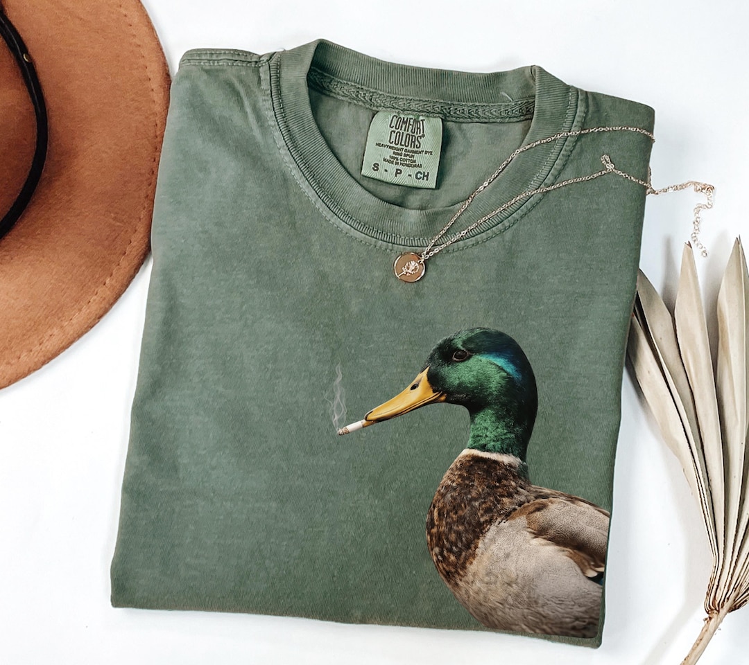 Comfort Colors® Mallard Smoking Cigarette Meme Funny Mallard Duck ...