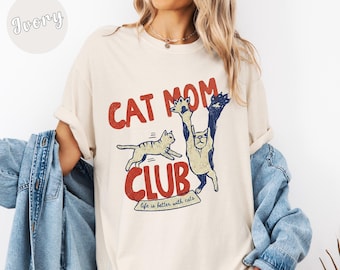 Comfort Colors® Cat Mom Shirt, Cat Mama Tee, Cat Mom TShirt, Gift For Cat Mom, Funny Cat Shirt, Cat Lover Shirt, New Cat Mom Shirt, Fur Mama