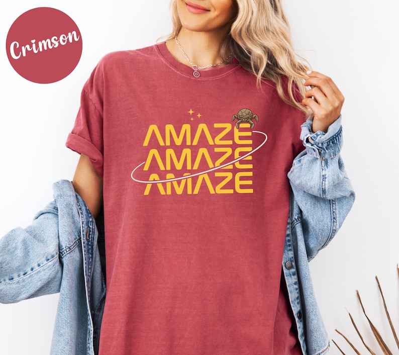 Comfort Colors® Amaze Amaze Amaze Rocky Vintage T-Shirt, Project Hail Mary Rocky Inspired Sci Fi Shirt, Bookish Gift image 5