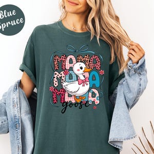 Comfort Colors® Mama Goose Shirt Cute Goose Mama Tee Funny Mom Animal Graphic Mothers Day Gift image 5