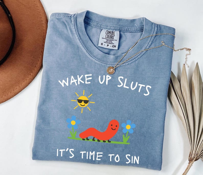 Comfort Colors® Wake Up Sluts T-Shirt funny animal shirt meme graphic tee sarcastic t-shirt cursed tshirt unhinged humor top viral t-shirt image 3