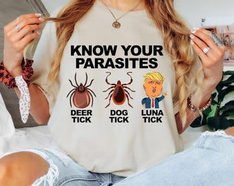 Know Your Parasites Shirt, Anti Trump, Sarcastic Trump, Anti Trumpism Shirt, Political Humor Gift Shirt, Anti Trump Political Shirt
