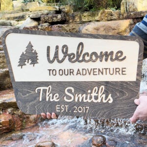 National Park Custom, Custom Outdoor Wooden Sign, Guest House Sign Personalized, Outdoor Enthusiast, Camper RV Gift, Custom Camping Gifts