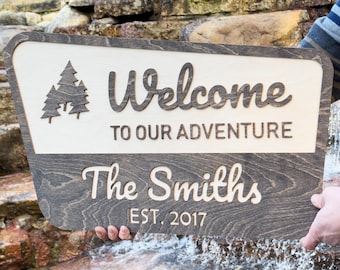 National Park Custom, Custom Outdoor Wooden Sign, Guest House Sign Personalized, Outdoor Enthusiast, Camper RV Gift, Custom Camping Gifts