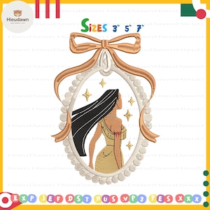 Princess Cartoon Embroidery Design, Magic Kingdom Embroidery Design, Girl Trip Embroidery Design, Princess Family Embroidery Pattern,
