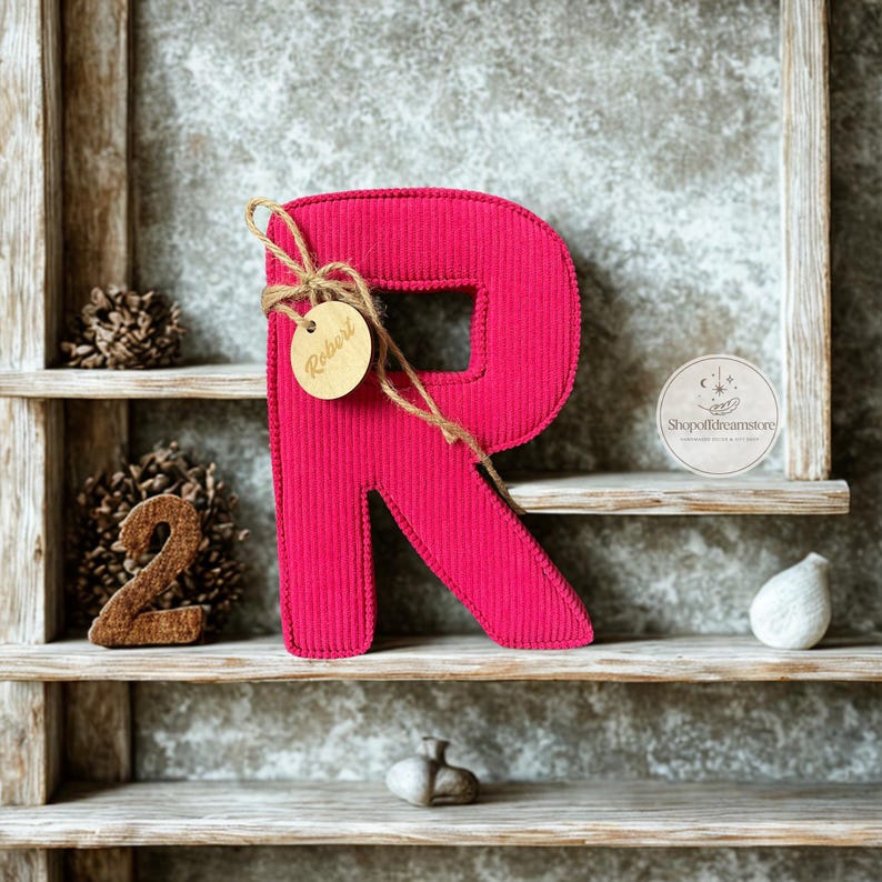 Corduroy Fabric Letters Baby Room, Kids Bedroom & Nursery Wall Decor