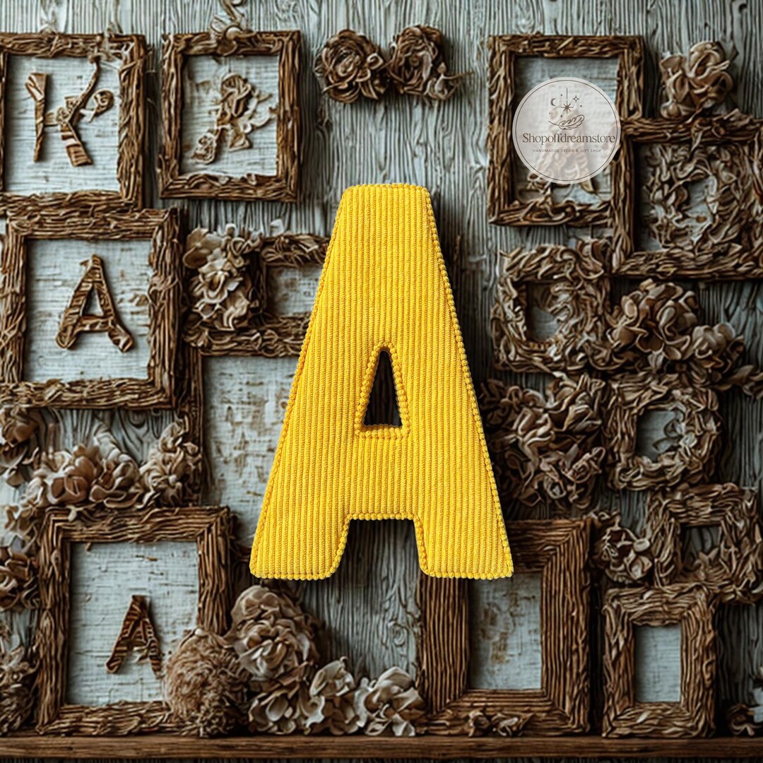 Corduroy Fabric Letters Baby Room, Kids Bedroom & Nursery Wall Decor