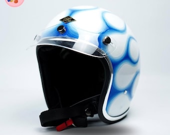 Custom Painted Motorcycle Helmet Slimhead 500TX Bobber Chopper