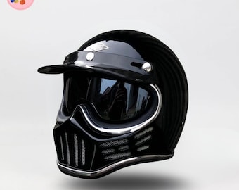 Custom Retro Motorcycle Helmet M30 Vintage Biker Style