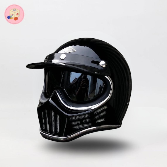 Custom Retro Motorcycle Helmet M30 Vintage Biker Style - Etsy Custom Retro Motorcycle Helmet M30 Vintage Biker Style - Etsy