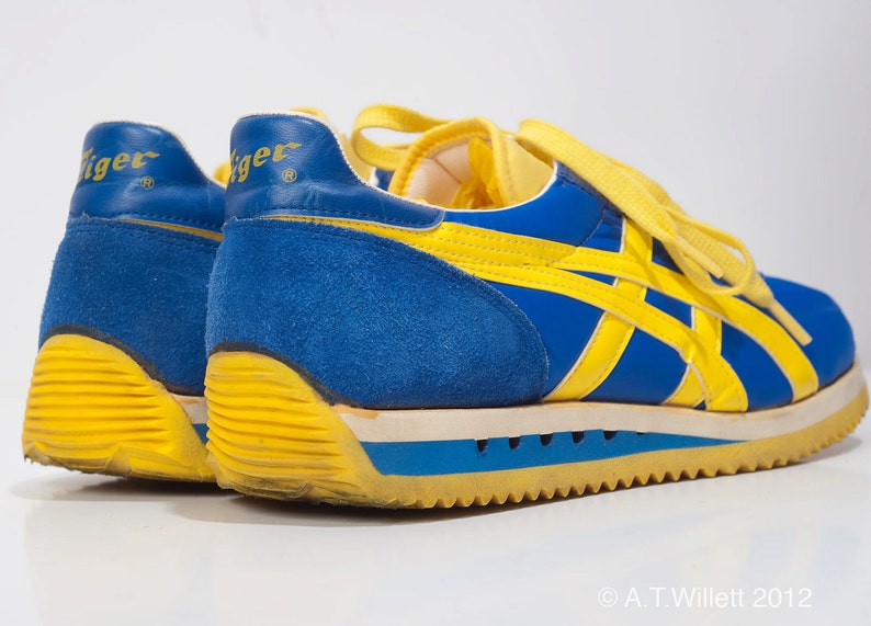 1970's Vintage Onitsuka Tiger Running Shoes 7.5 UCLA Blue Etsy