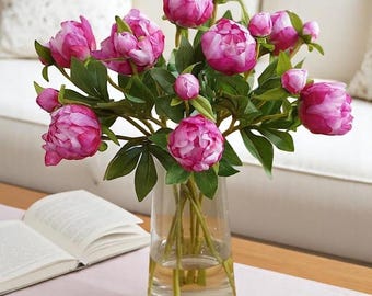 Silk Peony: Wedding Decor, Romantic Gift (47cm)