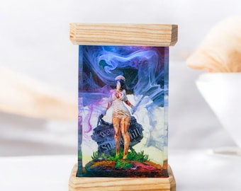 Resin Light with Disturbing Medical Scene, Creepy Decor Gift for Him, Horror Collector’s Gift Light, Halloween Gift Idea, Gift for Her