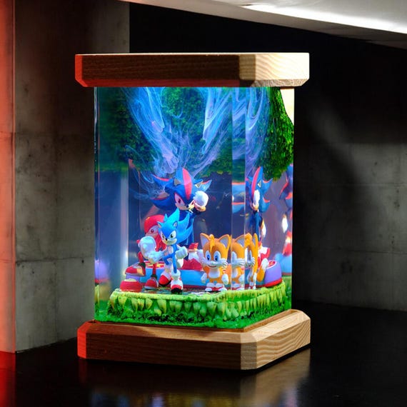 Hedgehog Epoxy Resin Lamp: Cartoon Night Light, Gaming Desk Decor