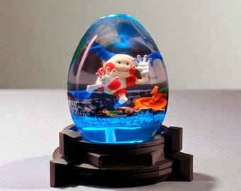 Handmade Fantasy Clown Egg Night Light, Resin Art Lamp