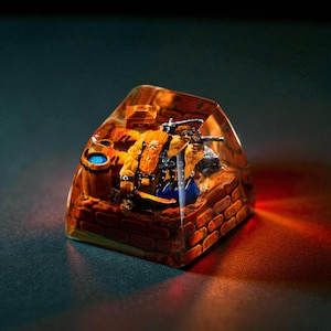 Dwarf Blacksmith Artisan Resin Keycap: Cherry MX, fatto a mano