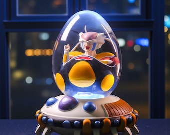 Alien Villain Egg Lamp, Anime Inspired Resin Night Light, Handmade Sci-Fi Desk Décor, Unique Fan Gift