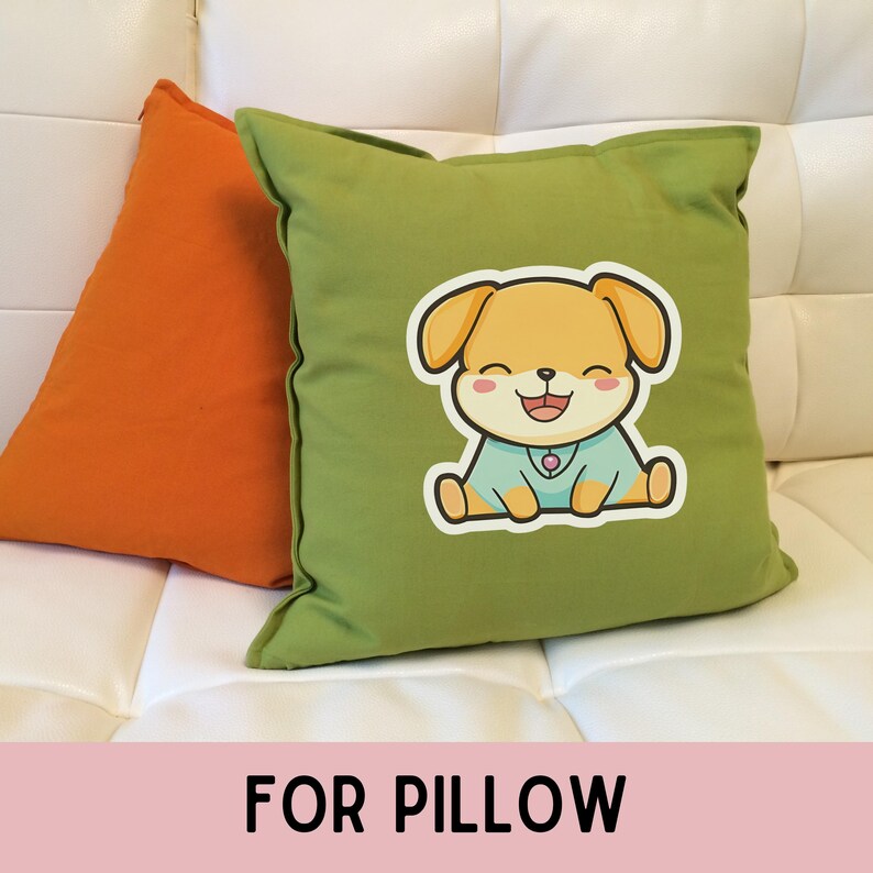 Kawaii Dog Sticker PNG Bundle: Cute Puppy Clipart, Funny Dog Graphics ...