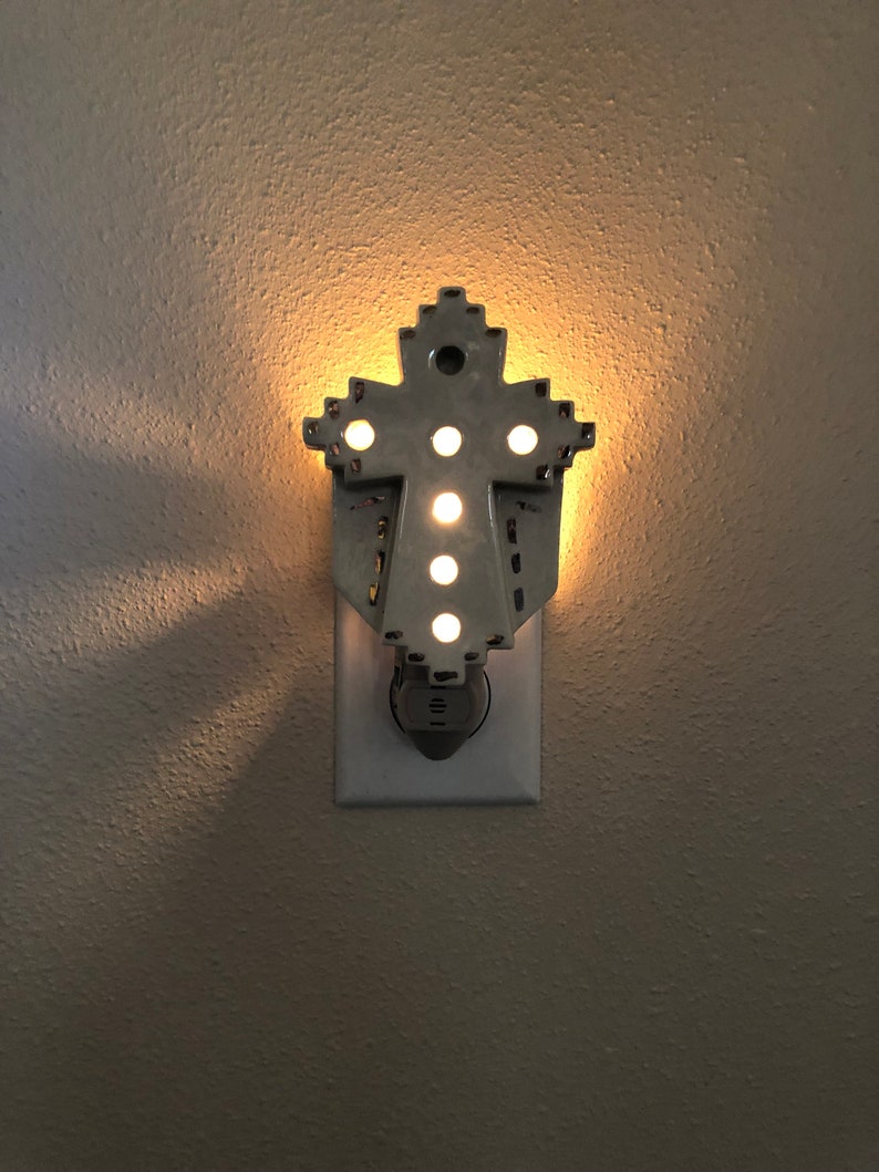 Holy Cross Night Light, Religious Night Light, Custom Made Night Light
