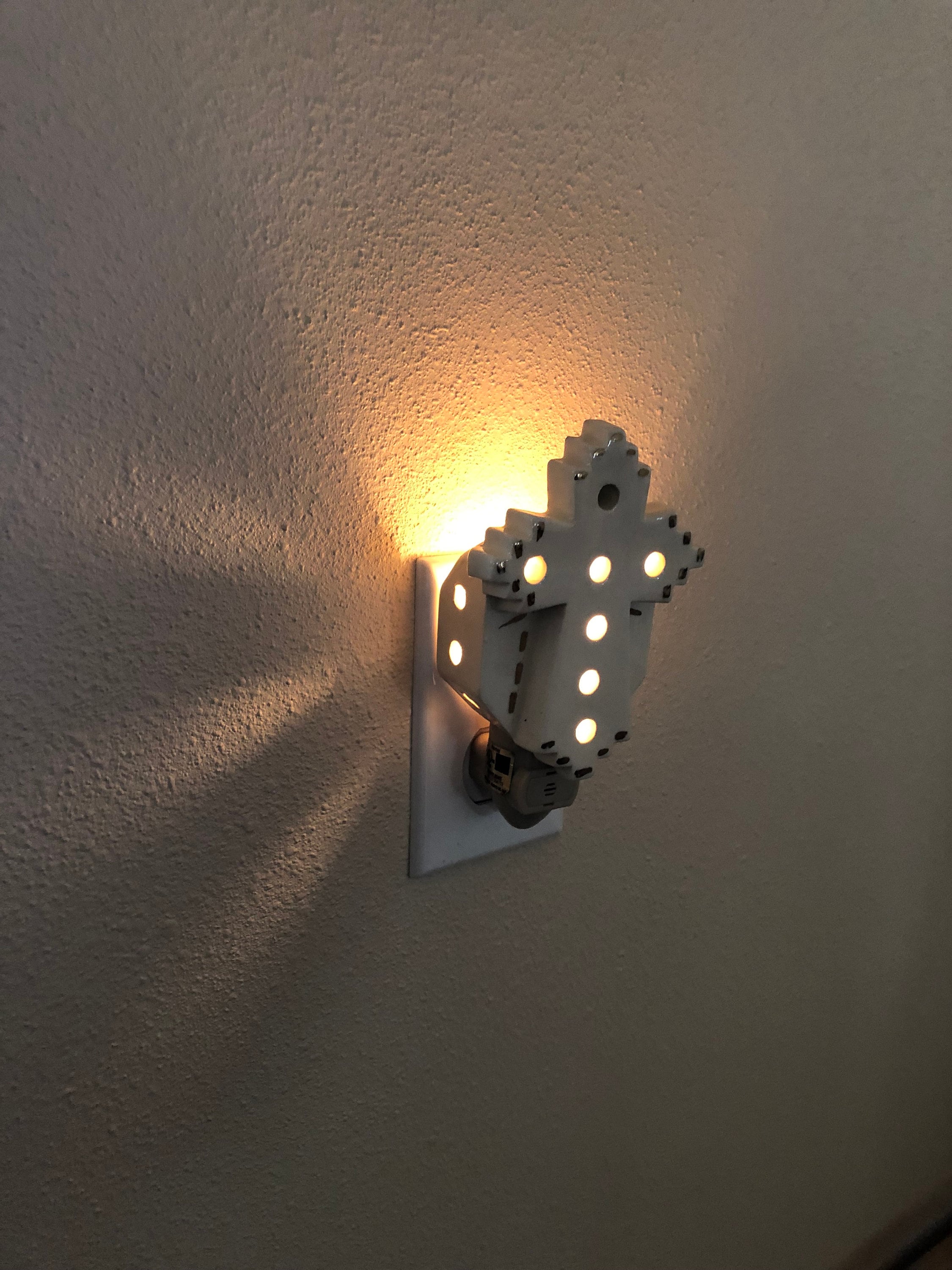 Holy Cross Night Light, Religious Night Light, Custom Made Night Light