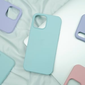 Silicon Soft Case compatibel voor Apple iPhone 16 / 15 / 14 / 13 / 12 / 11 / Pro / Max / Plus Aanpasbare kleur