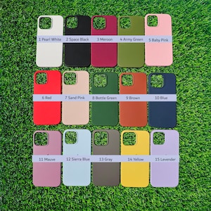 Custodia in silicone classica per iPhone con colori personalizzati compatibile con la custodia per iPhone 11 Pro Max, 12 Pro Max, 13 Pro Max, 14 Pro Max, 15 Pro Max, 16 Pro Max