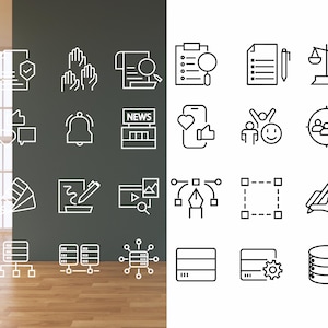 Web Developer Icons Bundle, Coding, Database, Social Media, Tech Graphics (SVG, PNG)