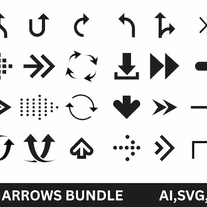 Arrow SVG Bundle, 100 UI Pointers For Cricut And Web Navigation