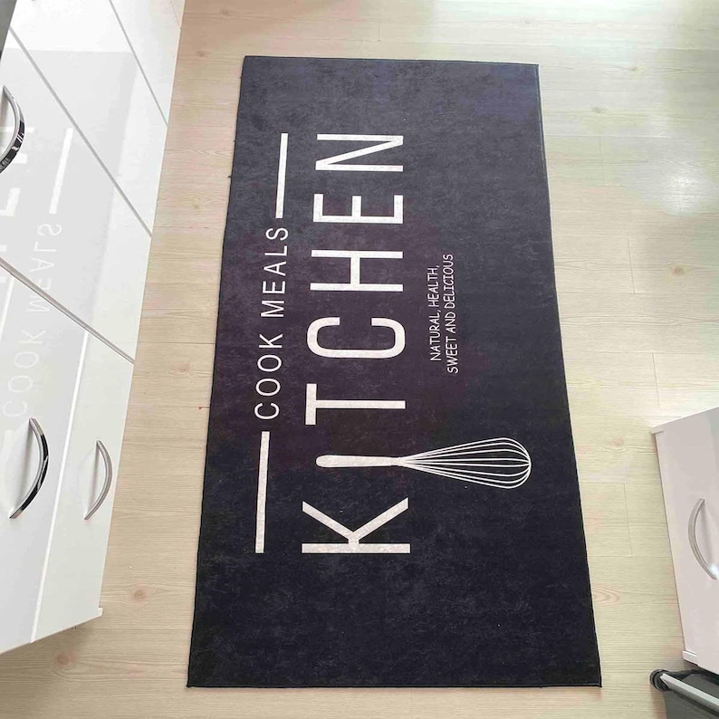 Washable Non-Slip Kitchen Runner Rug Floor Mat, Non-Slip Kitchen Mat, Home Decor Kitchen Rug, Modern Design Kitchen Mat