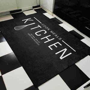 Washable Non-Slip Kitchen Runner Rug Floor Mat, Non-Slip Kitchen Mat, Home Decor Kitchen Rug, Modern Design Kitchen Mat