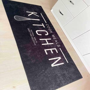 Washable Non-Slip Kitchen Runner Rug Floor Mat, Non-Slip Kitchen Mat, Home Decor Kitchen Rug, Modern Design Kitchen Mat