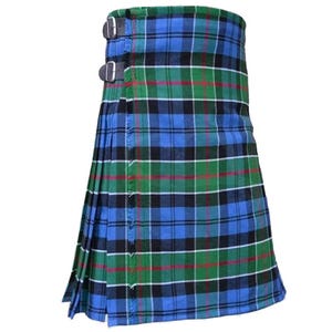Schotse traditionele Colquhoun oude handgemaakte zwaargewicht tartan kilt voor heren
