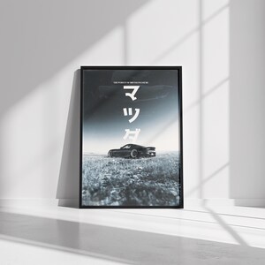 Póster de diseño gráfico Rx7 / Póster de papel semibrillante de primera calidad