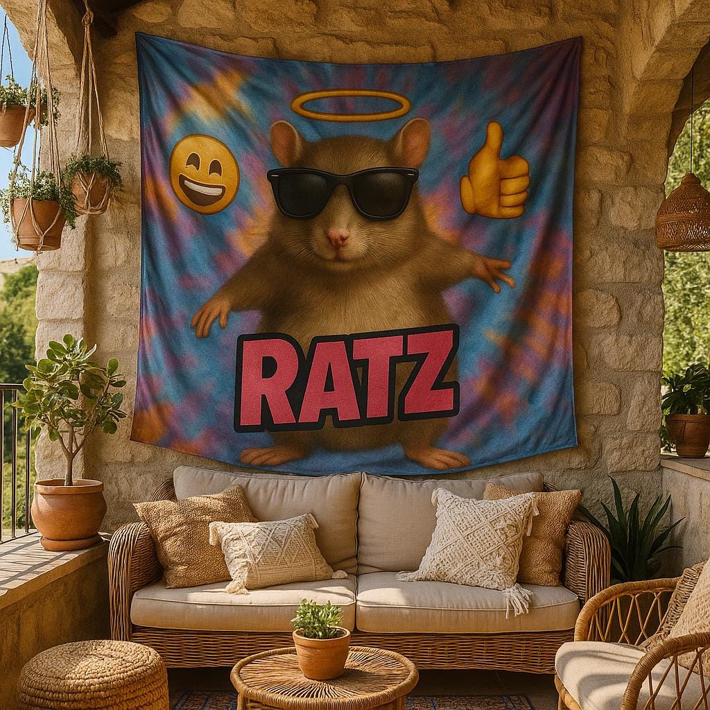 Lustige Maus Tapisserie Meme Kawaii Anime Maus Flagge Slogan Banner Für College Wohnheim Schlafzimmer Dekor