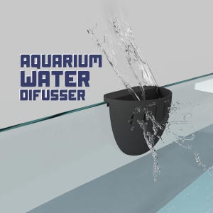 Water Diffusing Funnel for Quick Water Changes – Aquarium Maintenance Tool for Nano Reef, Planted Tanks, Aquascaping Tools
