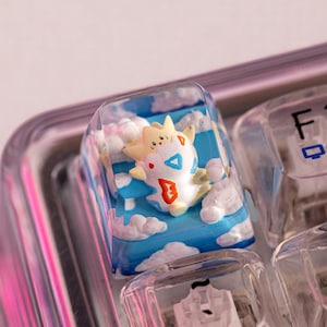 Cute Grass Creature Keycap – Handmade Resin Artisan Keycap–Custom SA/R1 Keycap for Mechanical Keyboard – Gift for Gamers & Fans,gift for him
