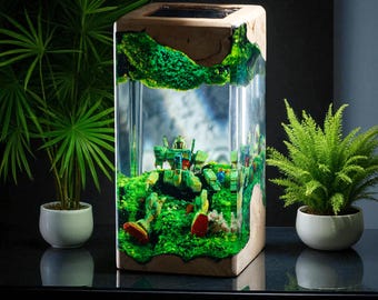 Custom Mecha Robot LED Lamp: Anime Sci-Fi Desk Light