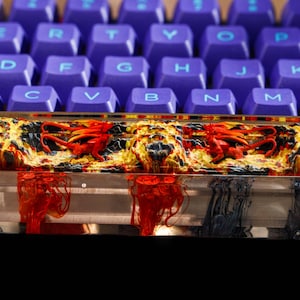 Handmade Dragon Resin Keycap: Artisan Gamer Keyboard Accessory