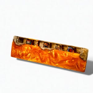 Custom Resin Wrist Rest: Ergonomic Wooden Keyboard Support