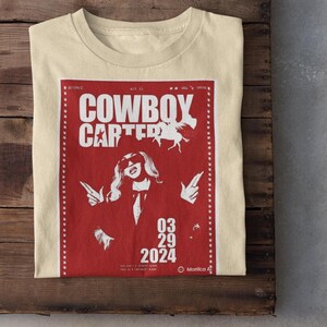 Koszulka Cowboy Carter, bluza z kapturem Cowboy Sash, bluza inspirowana Beyonce, koszulka z grafiką retro, koszulka Cowboy Carter, estetyczna koszulka Grammy