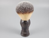 Nylon bristle Shaving brush with Ebonized Oak wood handle