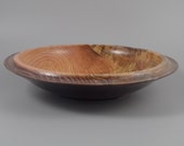 Oak wood bowl with Ebonized exterior