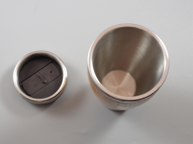 Travel Mug Made From Oak Wood Etsy
