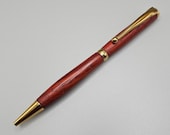 Slimline pen made from Padauk wood