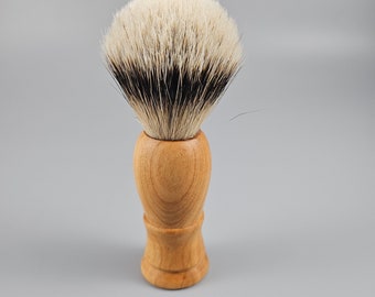 Silver-tip Badger hair Shaving brush with Cherry wood handle