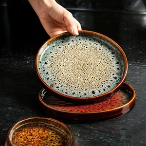 Bandeja de cerámica para servir: Plato decorativo para la cena de cocina, diseño a elegir